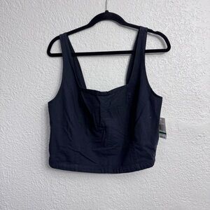 NWT Habitual Black Crop Top Women’s Large
